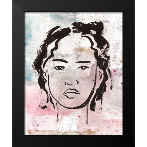 Feminas I Black Modern Wood Framed Art Print by Wang, Melissa