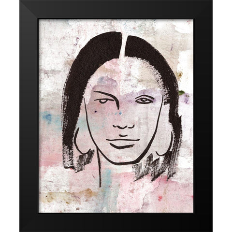 Feminas II Black Modern Wood Framed Art Print by Wang, Melissa