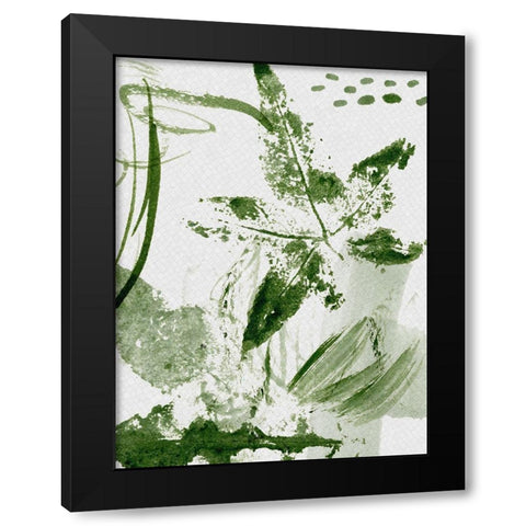Shades of Forest I Black Modern Wood Framed Art Print with Double Matting by Wang, Melissa