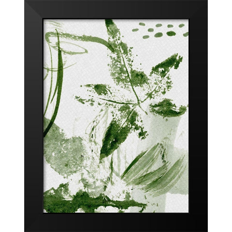 Shades of Forest I Black Modern Wood Framed Art Print by Wang, Melissa