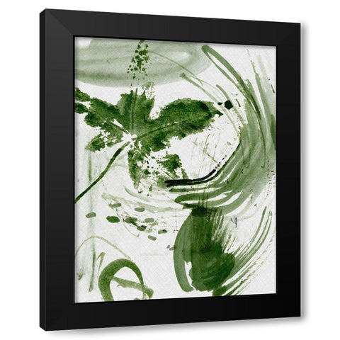 Shades of Forest II Black Modern Wood Framed Art Print by Wang, Melissa