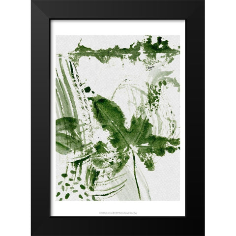 Shades of Forest III Black Modern Wood Framed Art Print by Wang, Mellisa