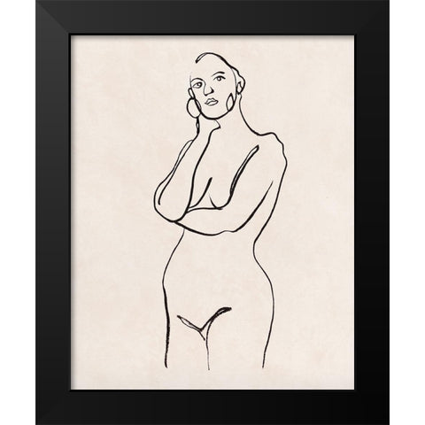 Quiet Mind II Black Modern Wood Framed Art Print by Wang, Melissa