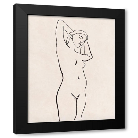 Quiet Mind IV Black Modern Wood Framed Art Print with Double Matting by Wang, Melissa