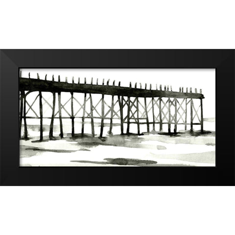 Serene Pier I Black Modern Wood Framed Art Print by Scarvey, Emma