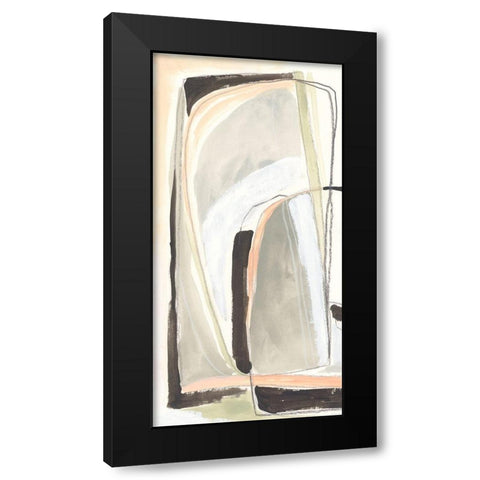 Keyhole I Black Modern Wood Framed Art Print by Vess, June Erica
