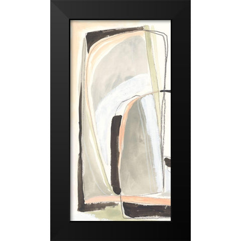 Keyhole I Black Modern Wood Framed Art Print by Vess, June Erica