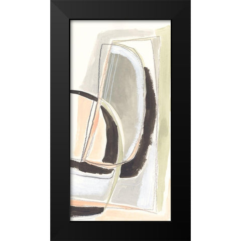 Keyhole II Black Modern Wood Framed Art Print by Vess, June Erica