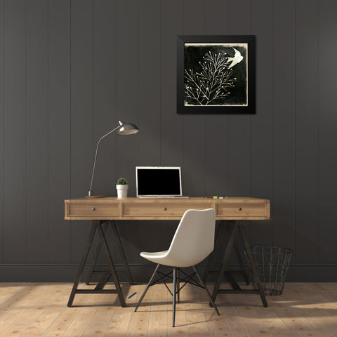 Black Night I Black Modern Wood Framed Art Print by Wang, Melissa