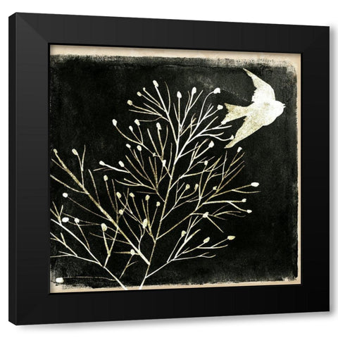 Black Night I Black Modern Wood Framed Art Print by Wang, Melissa
