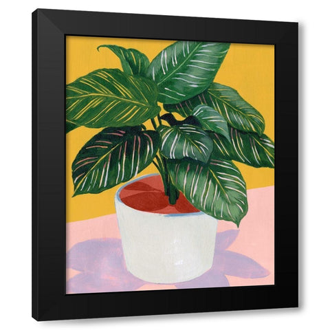 Calethea I Black Modern Wood Framed Art Print by Popp, Grace