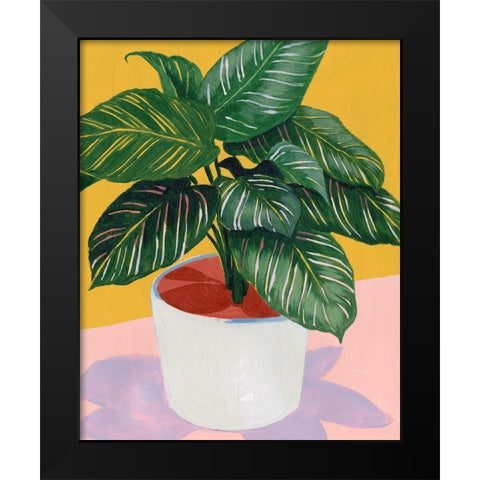 Calethea I Black Modern Wood Framed Art Print by Popp, Grace