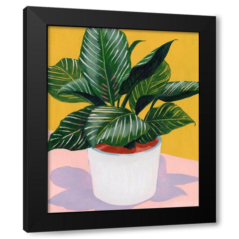 Calethea II Black Modern Wood Framed Art Print by Popp, Grace