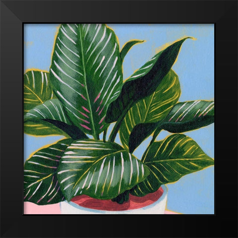 Calethea III Black Modern Wood Framed Art Print by Popp, Grace