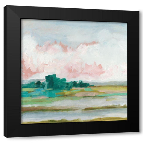 Pink Marsh II Black Modern Wood Framed Art Print by Harper, Ethan