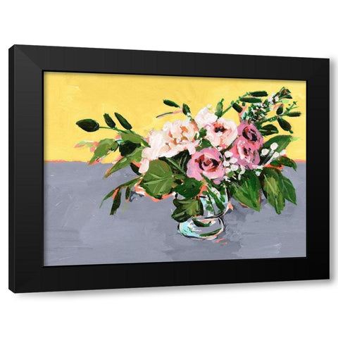 Natural Bouquet I Black Modern Wood Framed Art Print with Double Matting by Wang, Melissa