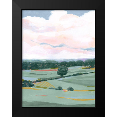 Pastel View I Black Modern Wood Framed Art Print by Borges, Victoria
