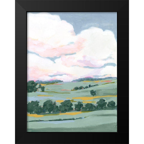 Pastel View II Black Modern Wood Framed Art Print by Borges, Victoria