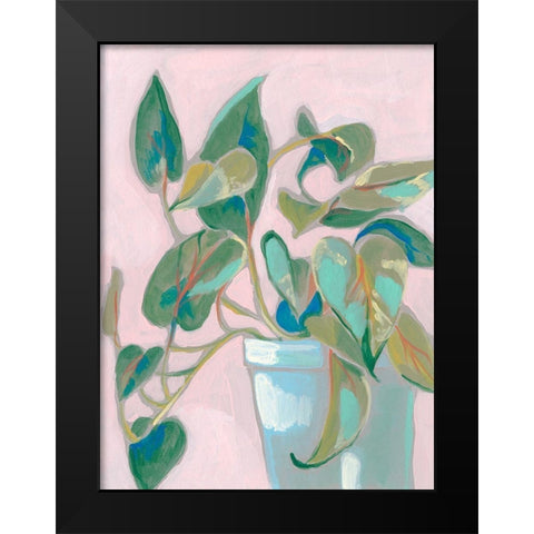 Quirky Plant I Black Modern Wood Framed Art Print by Goldberger, Jennifer