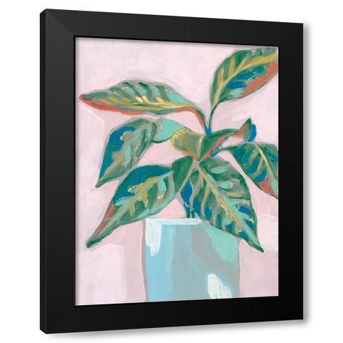 Quirky Plant II Black Modern Wood Framed Art Print by Goldberger, Jennifer