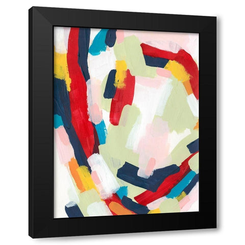 Vortex I Black Modern Wood Framed Art Print with Double Matting by Vess, June Erica