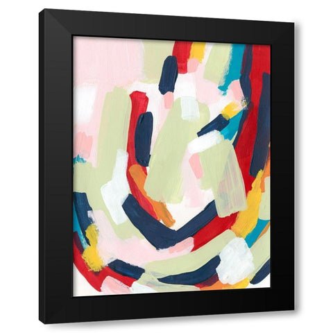 Vortex II Black Modern Wood Framed Art Print by Vess, June Erica