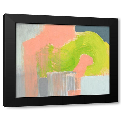 Lime Squeeze II Black Modern Wood Framed Art Print with Double Matting by Goldberger, Jennifer