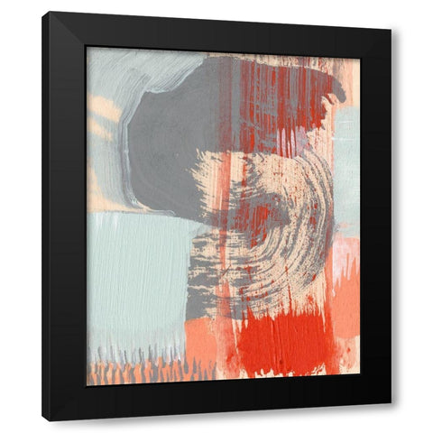 S-Curve II Black Modern Wood Framed Art Print with Double Matting by Goldberger, Jennifer