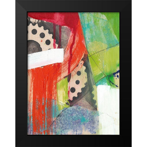 Gear Head II Black Modern Wood Framed Art Print by Goldberger, Jennifer