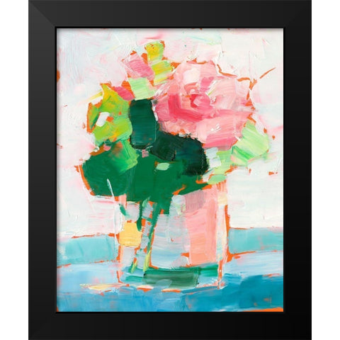 Cut Flowers I Black Modern Wood Framed Art Print by Harper, Ethan
