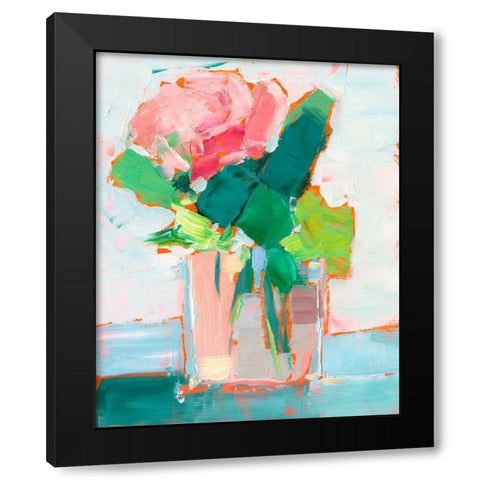 Cut Flowers II Black Modern Wood Framed Art Print by Harper, Ethan