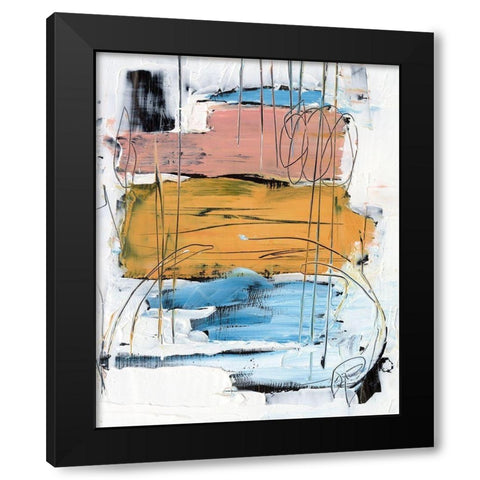 Stacked Together I Black Modern Wood Framed Art Print with Double Matting by Harper, Ethan