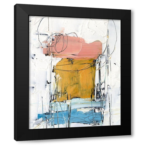Stacked Together II Black Modern Wood Framed Art Print by Harper, Ethan