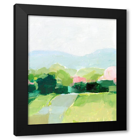Spring Walk I Black Modern Wood Framed Art Print by Harper, Ethan