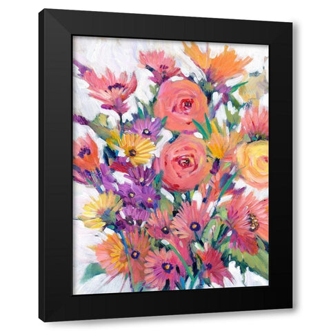 Spring in Bloom I Black Modern Wood Framed Art Print with Double Matting by OToole, Tim