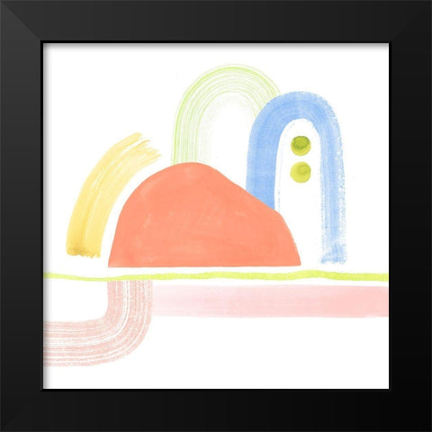 Playful Pike I Black Modern Wood Framed Art Print by Popp, Grace