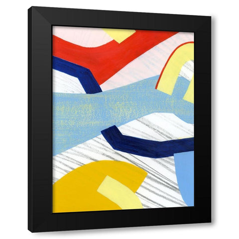 Simple Scribbles II Black Modern Wood Framed Art Print by Popp, Grace