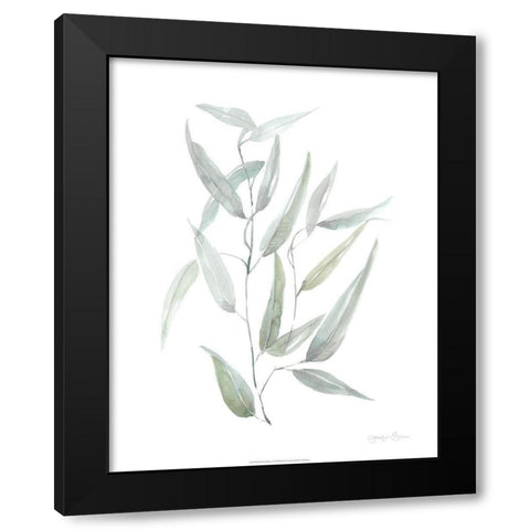 Ethereal Eucalyptus I Black Modern Wood Framed Art Print by Goldberger, Jennifer