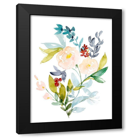 Bouquet of Spring I Black Modern Wood Framed Art Print with Double Matting by Goldberger, Jennifer
