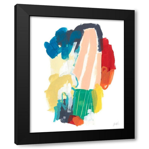 Clamor II Black Modern Wood Framed Art Print with Double Matting by Vess, June Erica