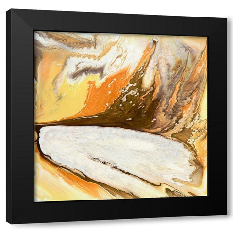 Liquid Earth I Black Modern Wood Framed Art Print by Studio W
