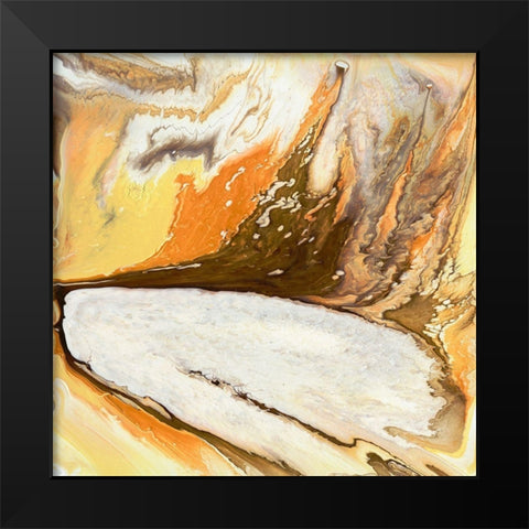 Liquid Earth I Black Modern Wood Framed Art Print by Studio W