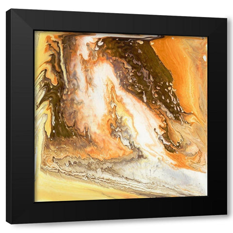 Liquid Earth II Black Modern Wood Framed Art Print by Studio W