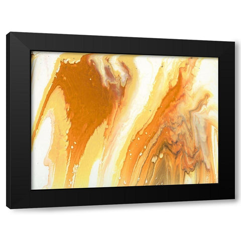 Liquid Earth V Black Modern Wood Framed Art Print by Studio W