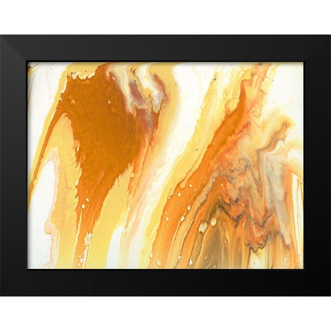 Liquid Earth V Black Modern Wood Framed Art Print by Studio W