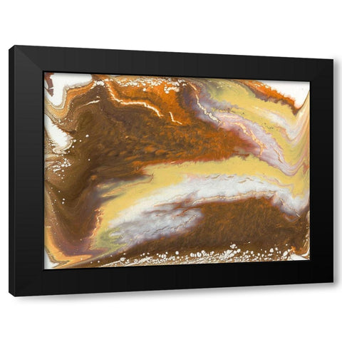 Liquid Earth VII Black Modern Wood Framed Art Print by Studio W