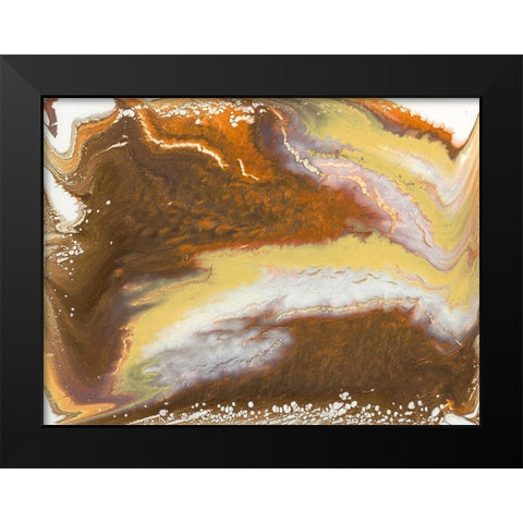 Liquid Earth VII Black Modern Wood Framed Art Print by Studio W