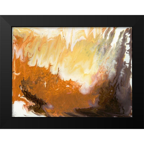 Liquid Earth VIII Black Modern Wood Framed Art Print by Studio W