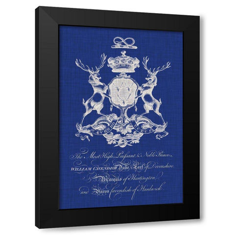 Heraldry Pop II Black Modern Wood Framed Art Print with Double Matting by Vision Studio