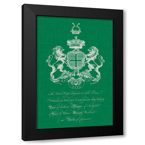 Heraldry Pop III Black Modern Wood Framed Art Print by Vision Studio